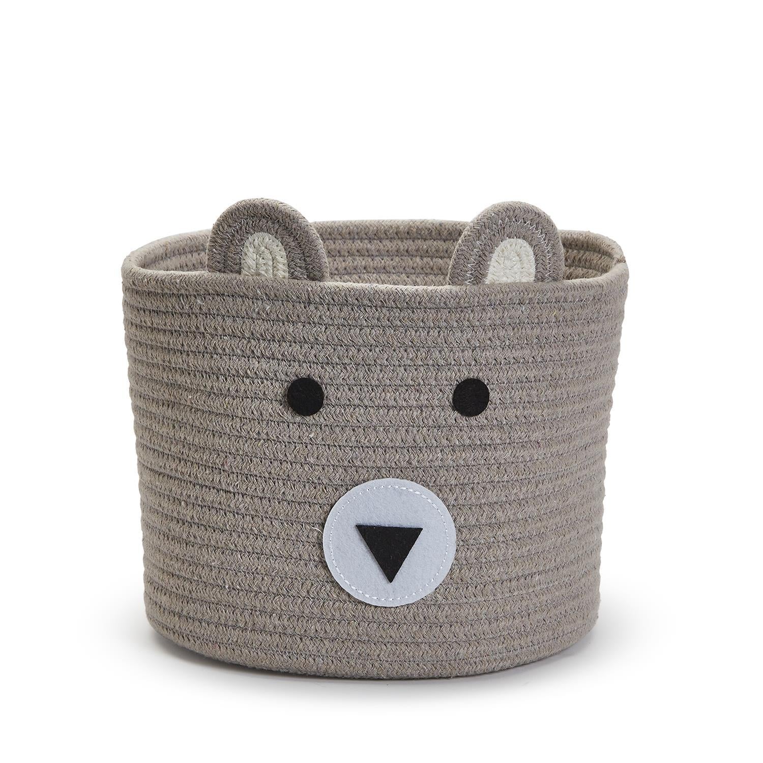 Cupcakes & Cartwheels Animal Hand-Crafted Rope Baskets-CUPCAKES & CARTWHEELS-Little Giant Kidz