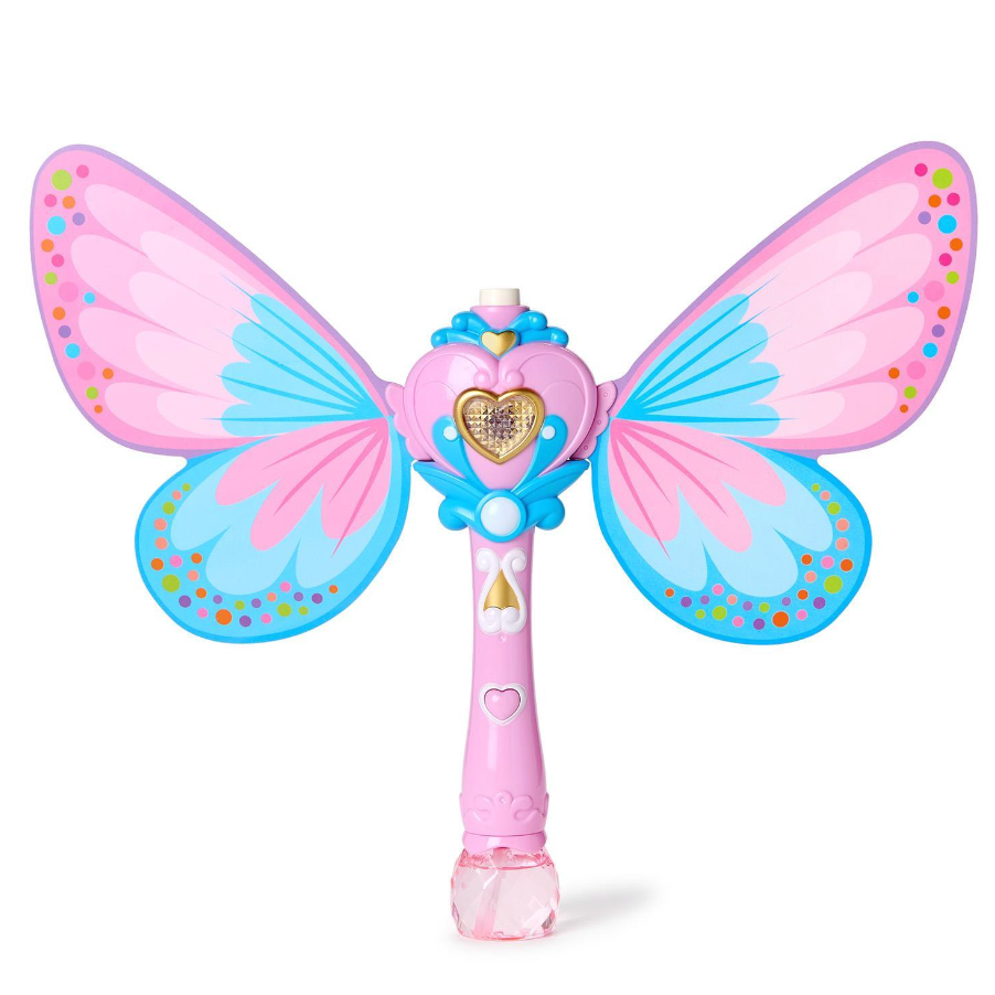 Cupcakes & Cartwheels Fairy Butterfly LED Illuminating Bubble Wand Blower with Refillable Bottle-CUPCAKES & CARTWHEELS-Little Giant Kidz