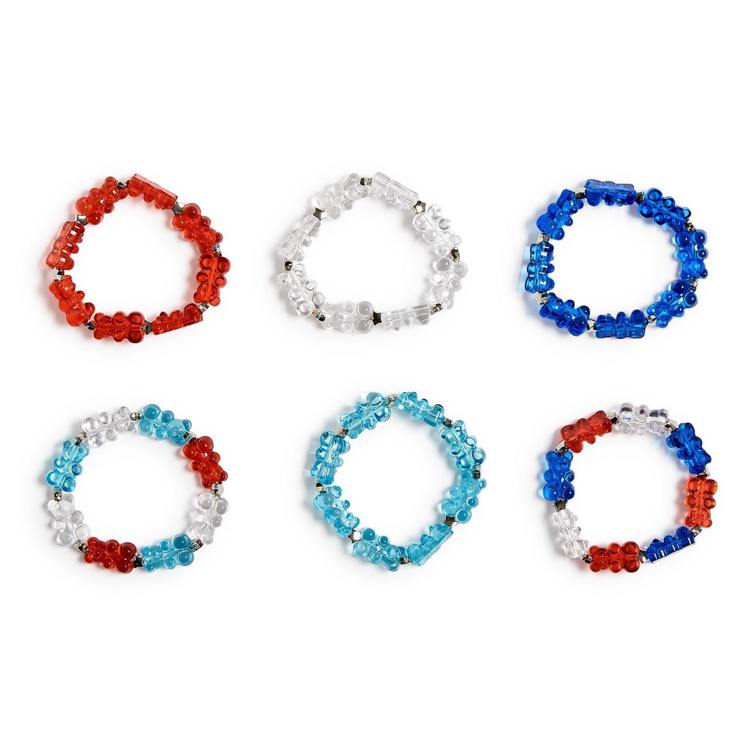 Cupcakes & Cartwheels Gummy Bears Elastic Bracelet - Assorted-CUPCAKES & CARTWHEELS-Little Giant Kidz