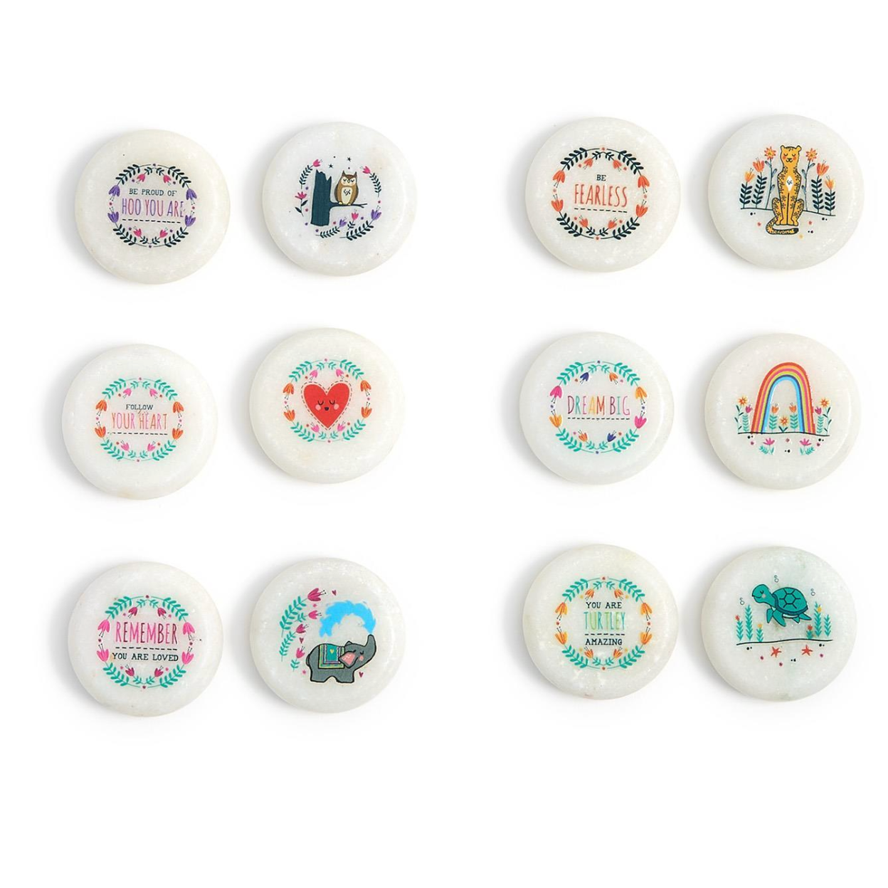 Cupcakes & Cartwheels Keepsake Pebble Token in Pouch-CUPCAKES & CARTWHEELS-Little Giant Kidz