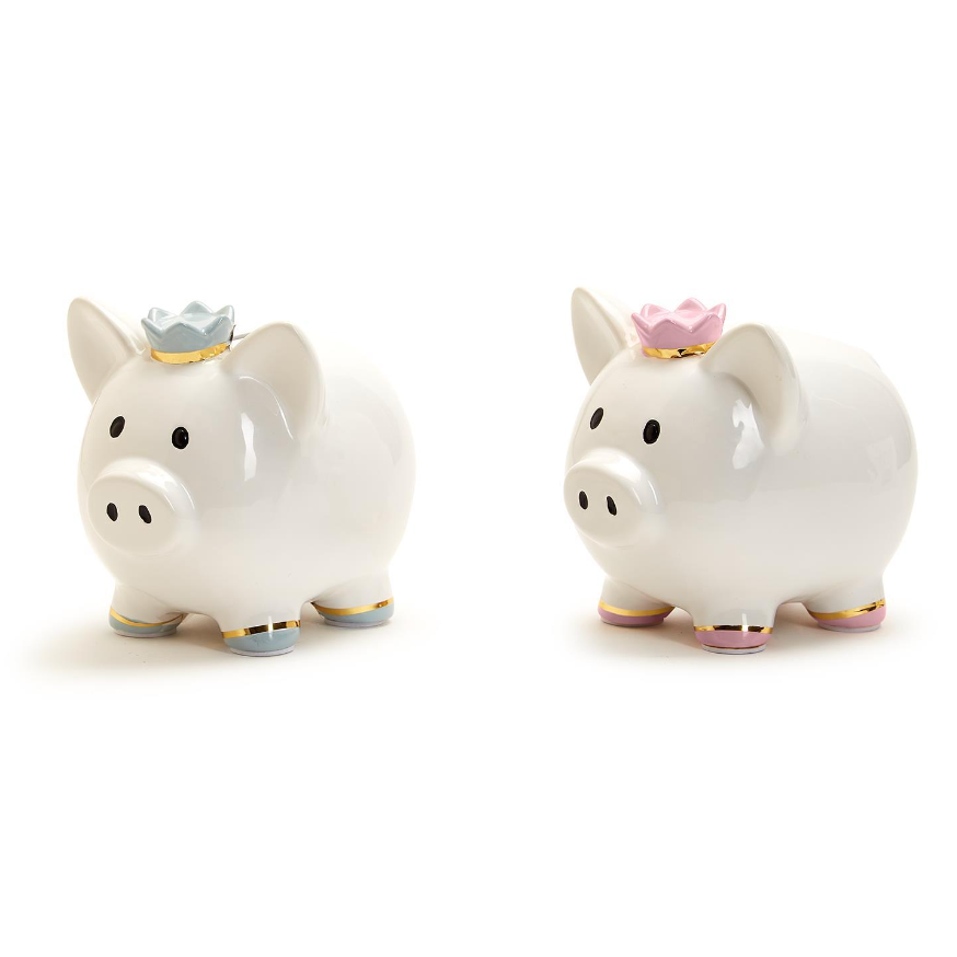 Cupcakes & Cartwheels Piggy Bank with Crown-CUPCAKES & CARTWHEELS-Little Giant Kidz