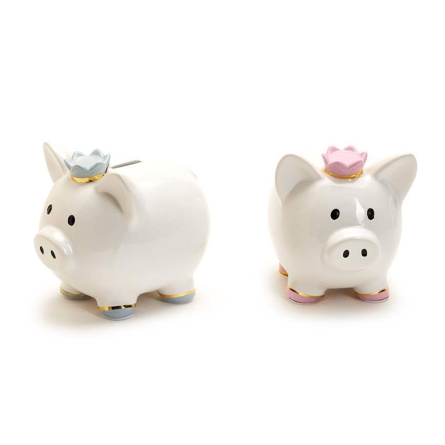 Cupcakes & Cartwheels Piggy Bank with Crown-CUPCAKES & CARTWHEELS-Little Giant Kidz