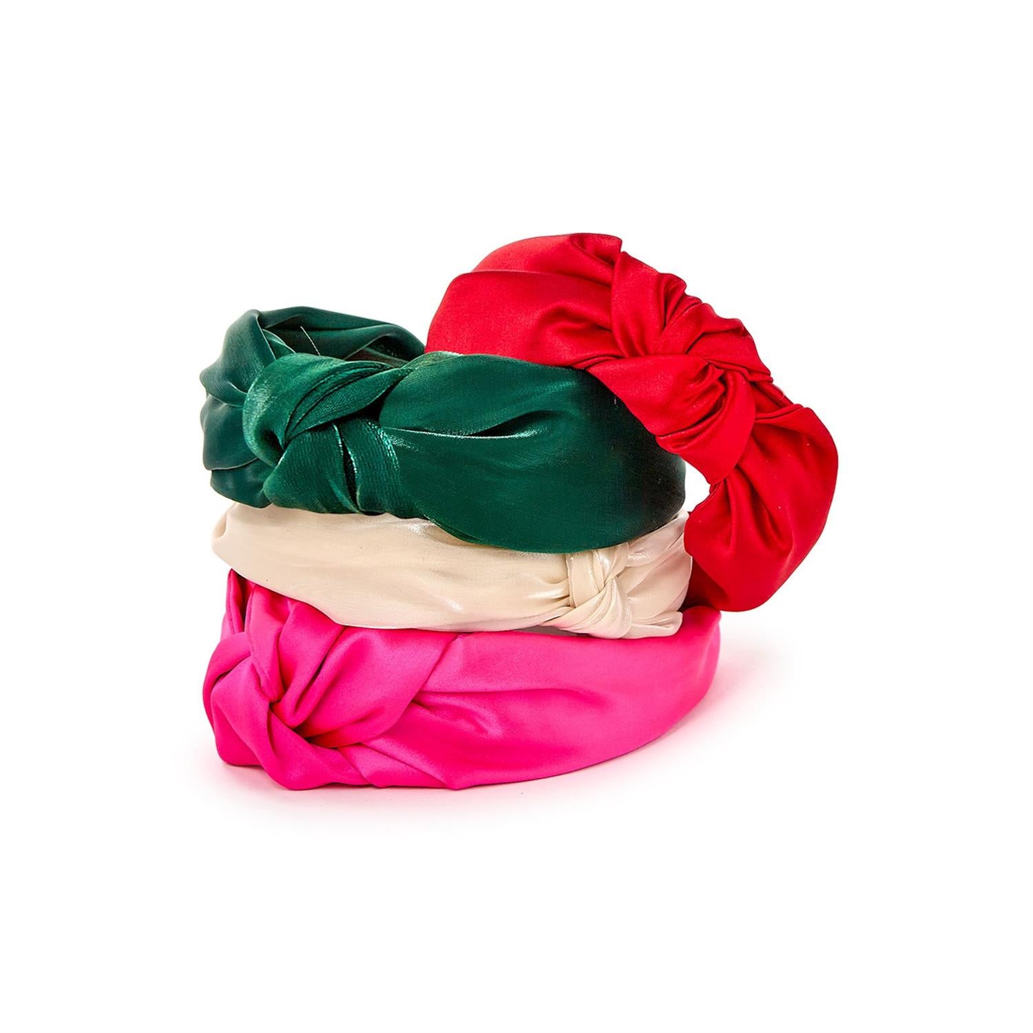 Cupcakes & Cartwheels Satin Headband- Christmas-CUPCAKES & CARTWHEELS-Little Giant Kidz