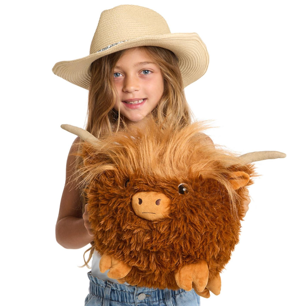 Cupcakes & Cartwheels Snuggle Puff Super Soft Highland Cow-CUPCAKES & CARTWHEELS-Little Giant Kidz