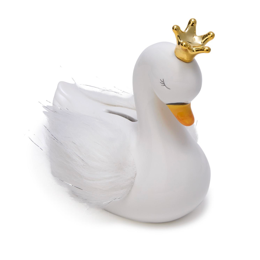 Cupcakes & Cartwheels Swan Money Bank-CUPCAKES & CARTWHEELS-Little Giant Kidz