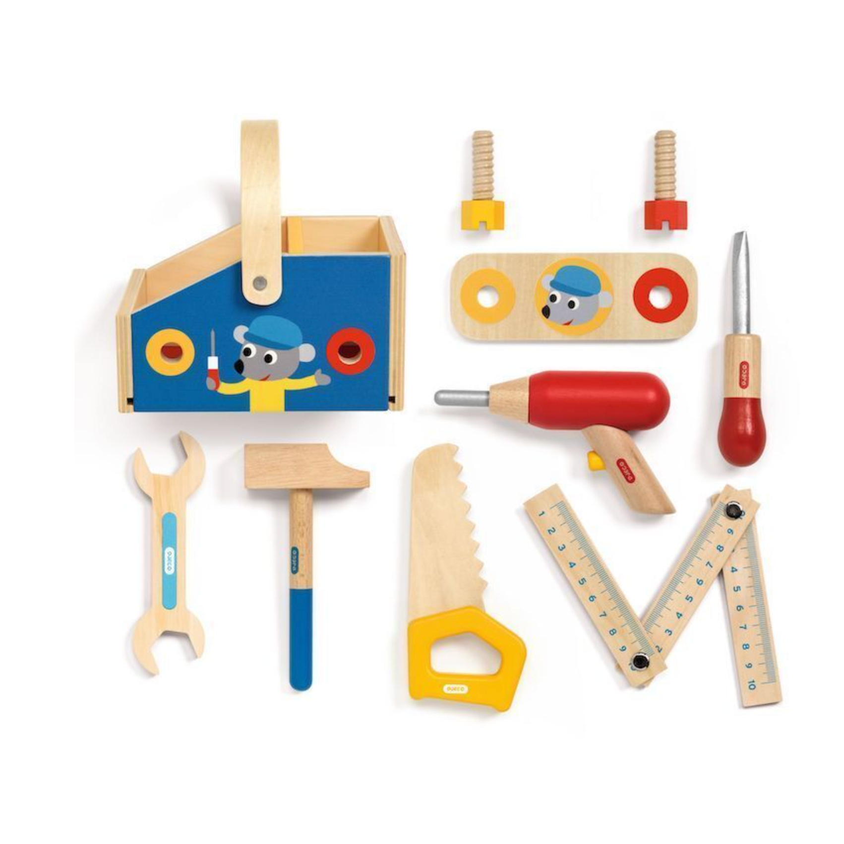 DJECO Early Learning Minibrico - Wooden Tool Set