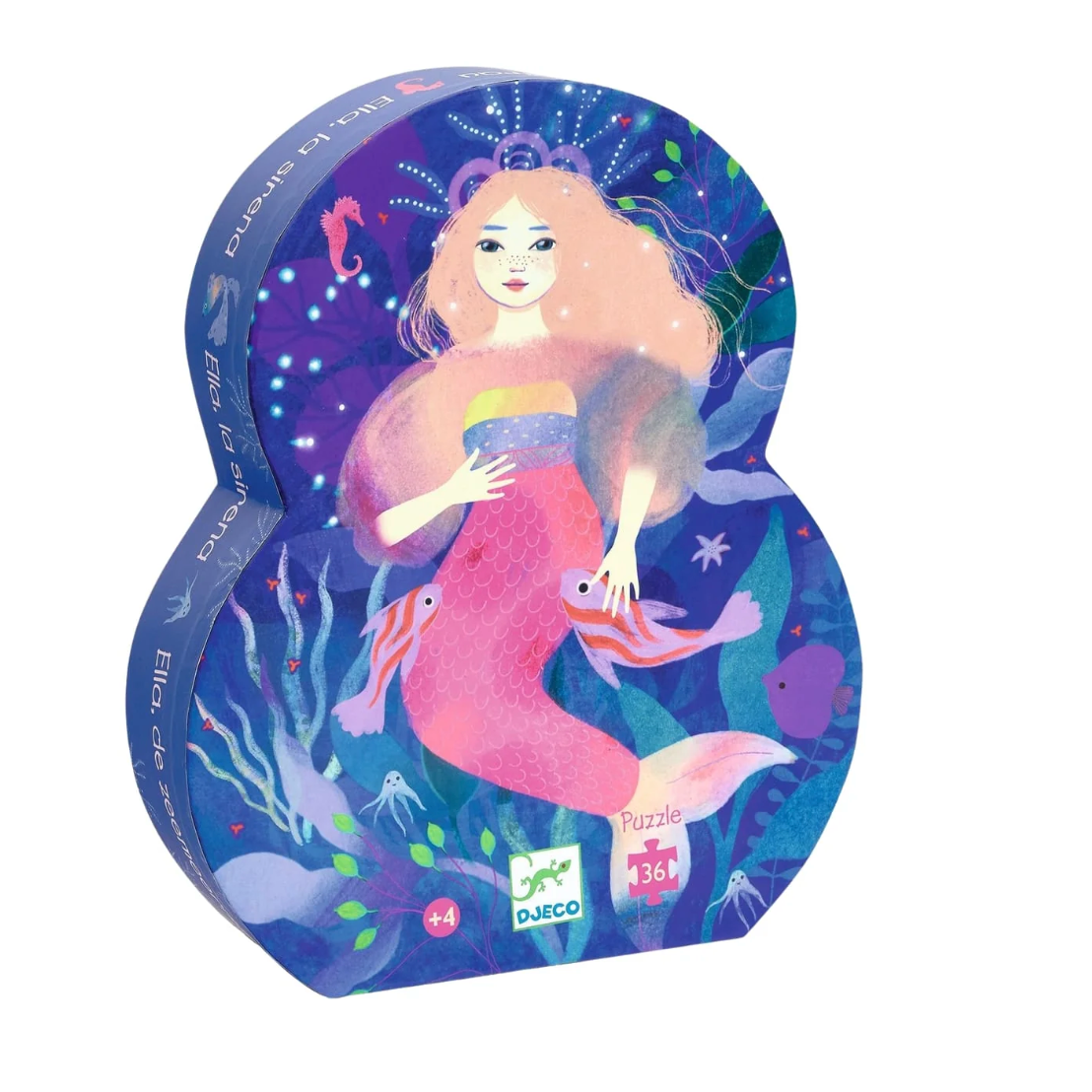 DJECO Silhouette Ella the Mermaid Puzzle-DJECO-Little Giant Kidz