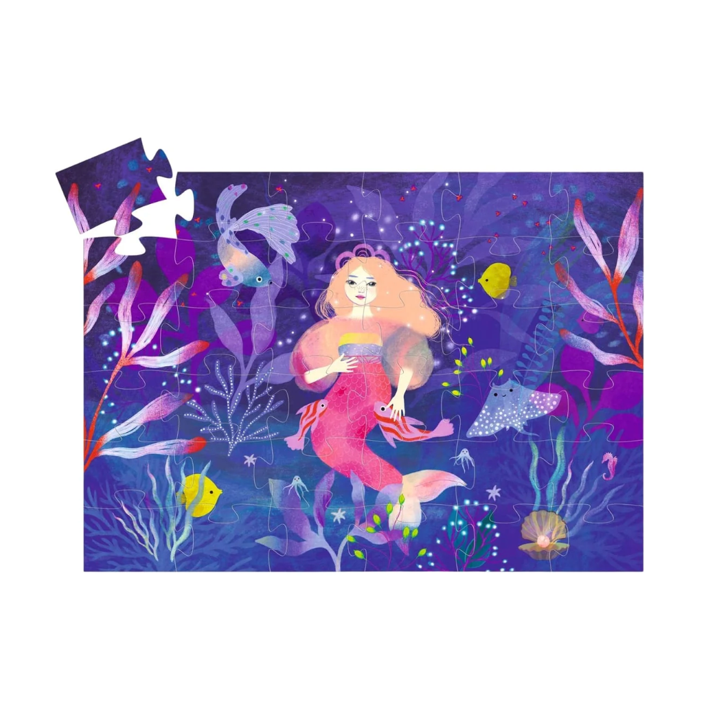 DJECO Silhouette Ella the Mermaid Puzzle-DJECO-Little Giant Kidz