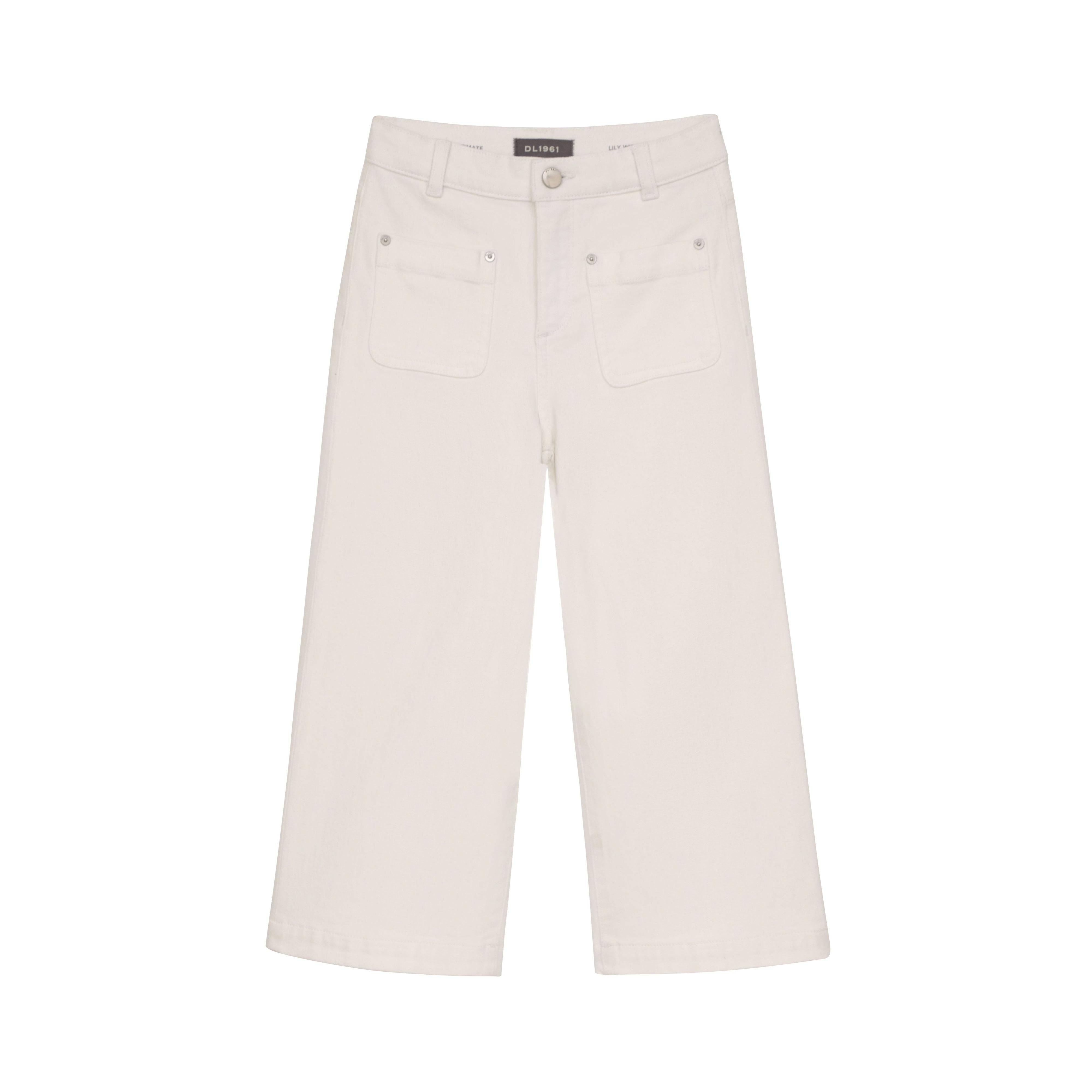 DL 1961 Tween Lily Wide Jeans- White Tide-DL 1961-Little Giant Kidz