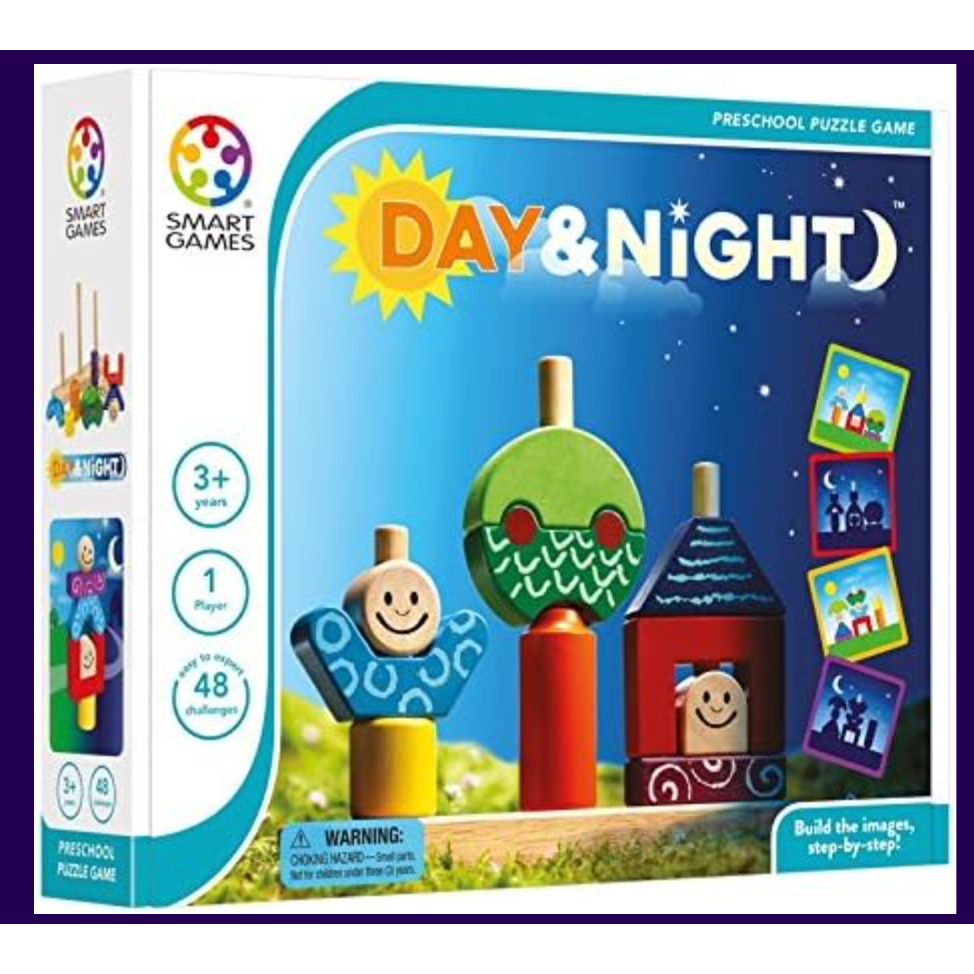 Day & Night Wooden Skill Building Puzzle Game-SMART GAMES-Little Giant Kidz