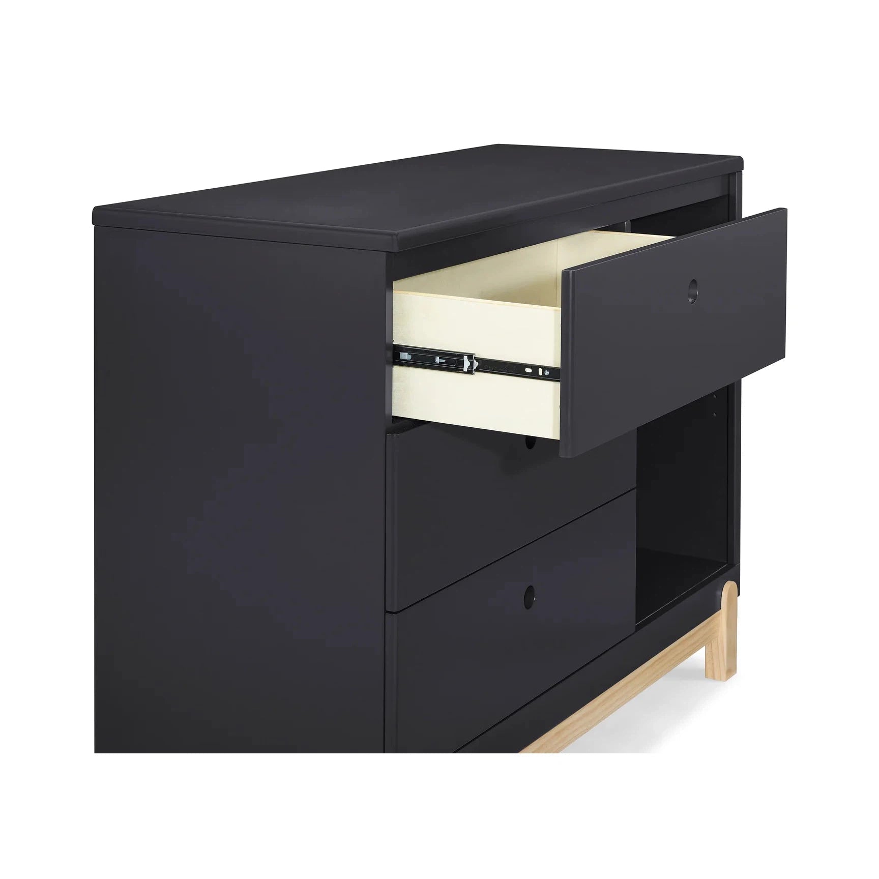 Delta Poppy 3 Drawer Dresser with Cubbies - Midnight & Natural-DELTA-Little Giant Kidz