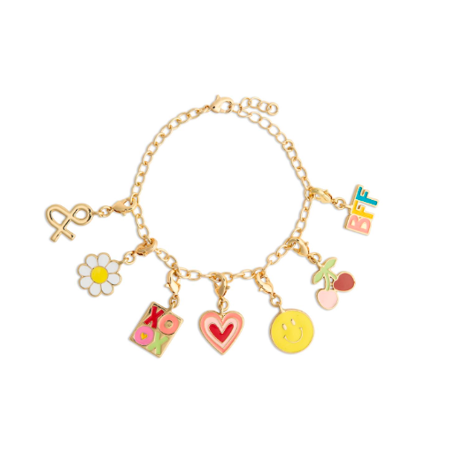 Demdaco BFF Gold Charm Bracelet 6" (with 1.5" Extender)-DEMDACO-Little Giant Kidz