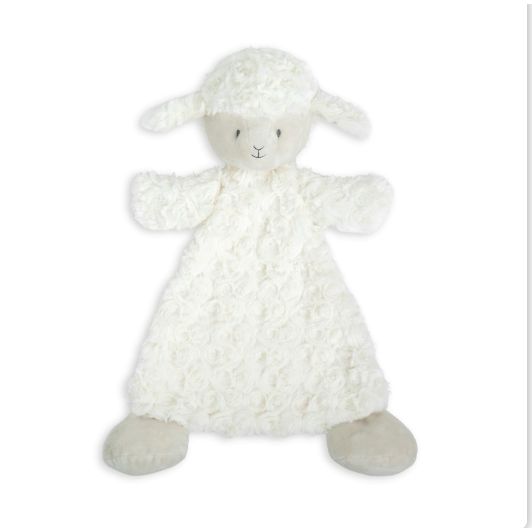 Demdaco Dolly Lamb Rattle Blankie-DEMDACO-Little Giant Kidz