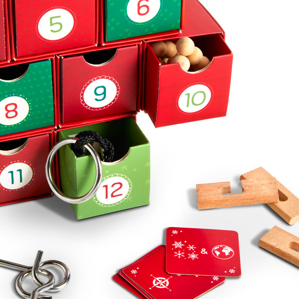 Demdaco Festive 12 Days of Brainteasers-DEMDACO-Little Giant Kidz