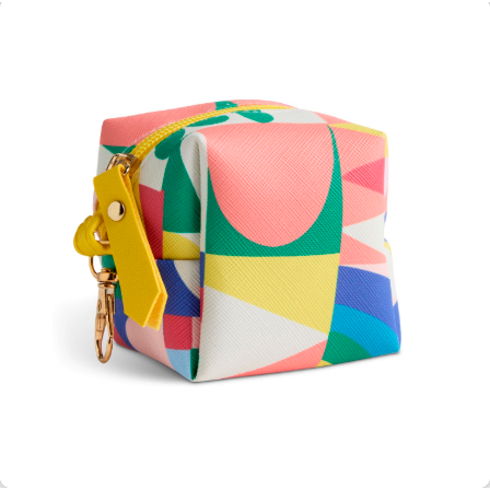 Demdaco Folk Collage Multi Color Earbud Case 3" x 3" by Am-DEMDACO-Little Giant Kidz