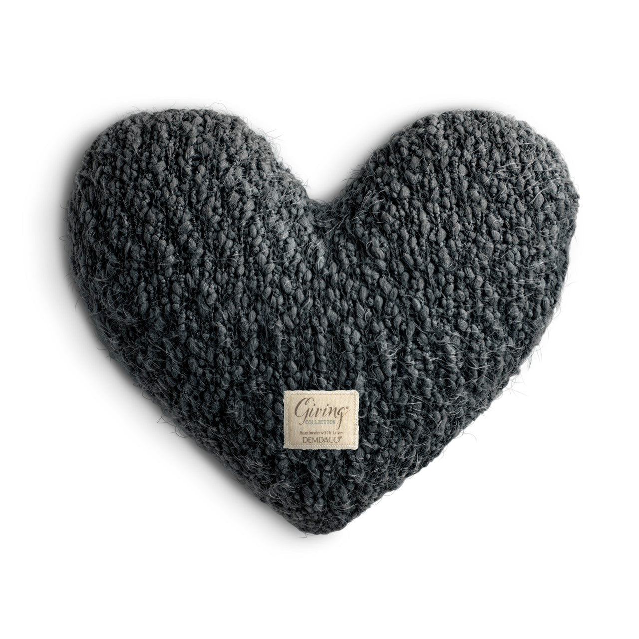 Demdaco Giving Collection Giving Heart Weighted Pillow - Charcoal-DEMDACO-Little Giant Kidz