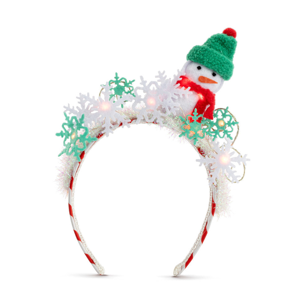 Demdaco Lit Snowflakes Headband-DEMDACO-Little Giant Kidz