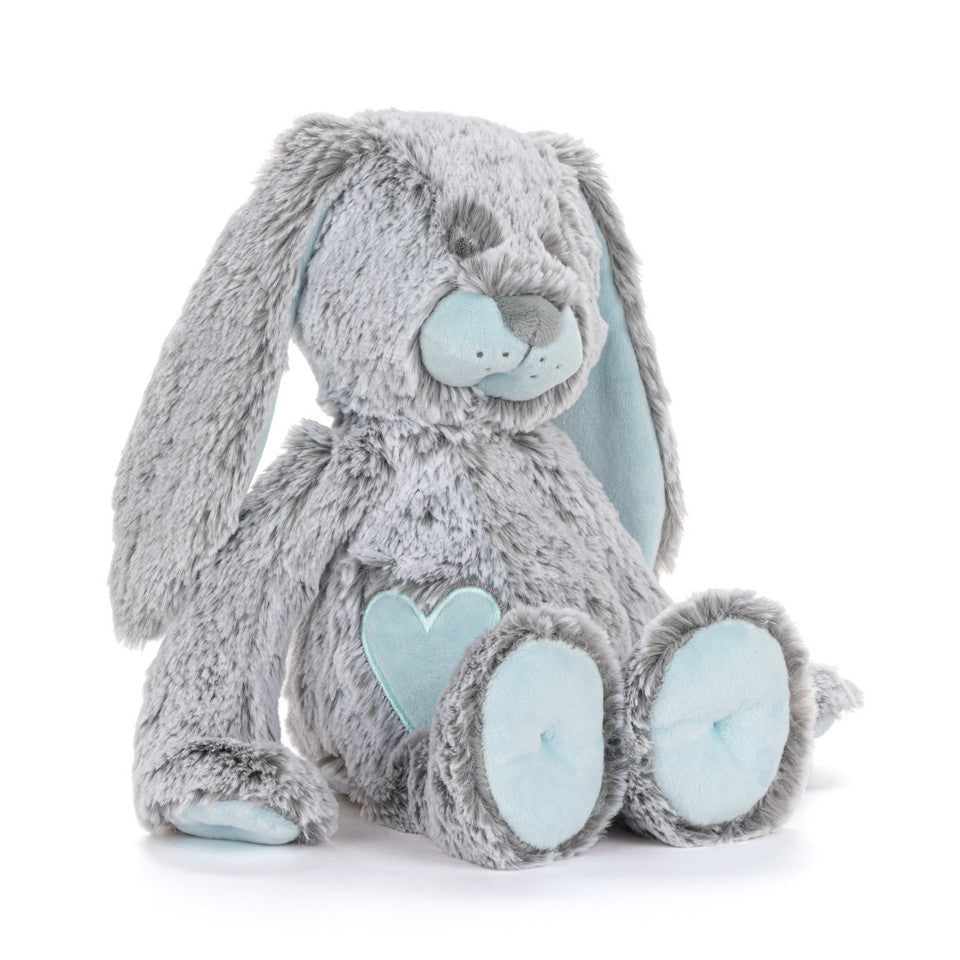 Demdaco Luxurious Baby Bunny Plush - Blue-DEMDACO-Little Giant Kidz