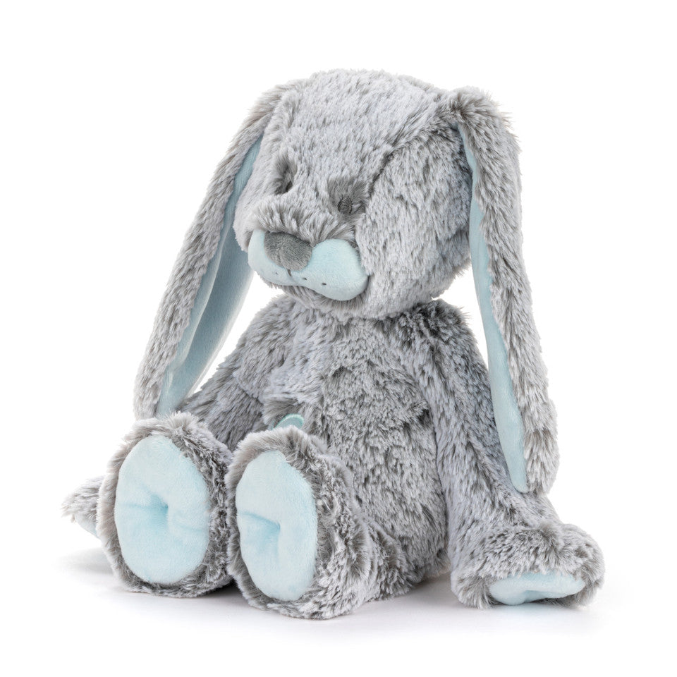 Demdaco Luxurious Baby Bunny Plush - Blue-DEMDACO-Little Giant Kidz