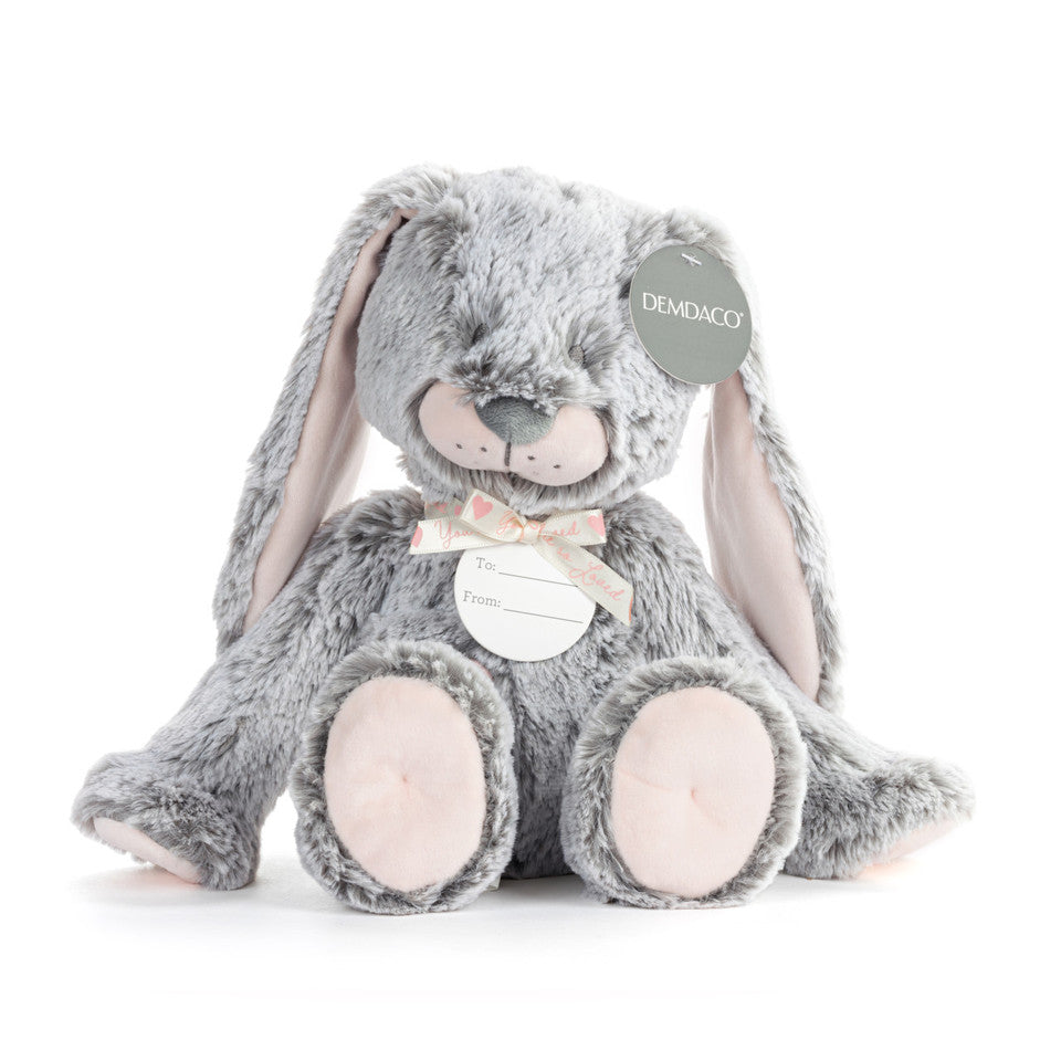 Demdaco Luxurious Baby Bunny Plush - Pink-DEMDACO-Little Giant Kidz
