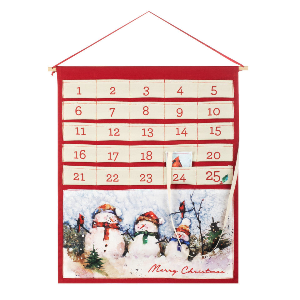 Demdaco Merry Christmas Snowmen Fabric Countdown-DEMDACO-Little Giant Kidz