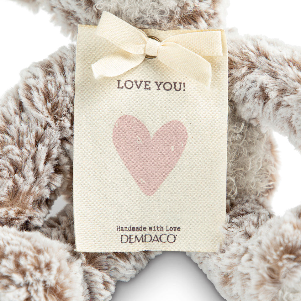 Demdaco Mini Giving Bear - Pink Heart-DEMDACO-Little Giant Kidz