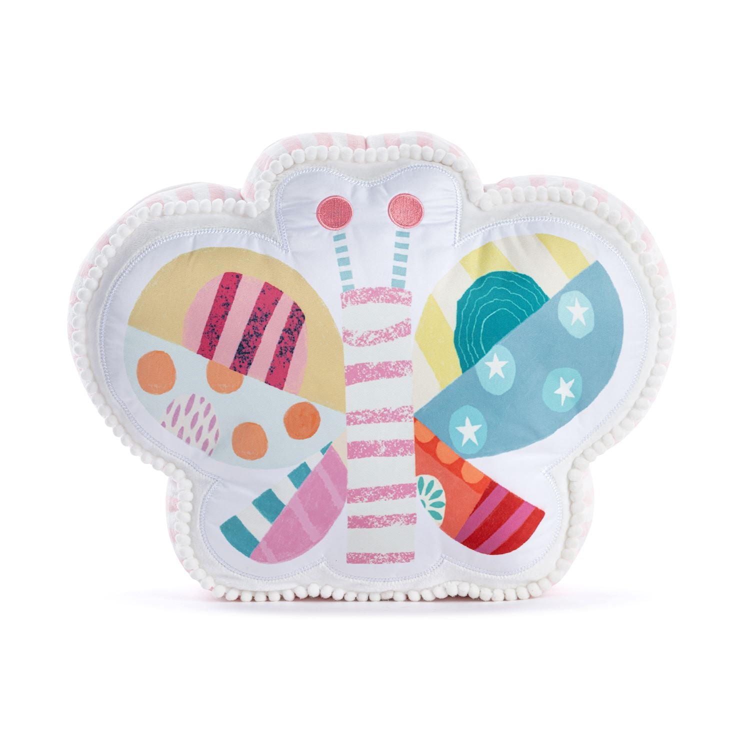 Demdaco Patchwork Butterfly Shaped Plush-DEMDACO-Little Giant Kidz
