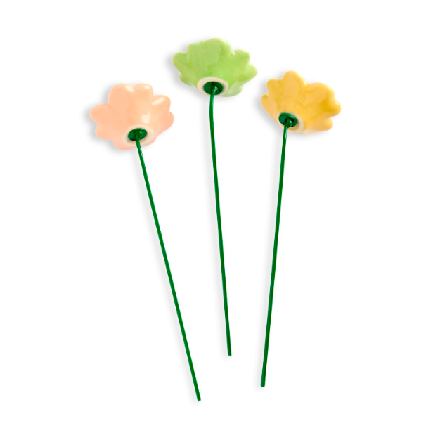 Demdaco Set of 3 Ceramic Giftable Flowers - Gratitude-DEMDACO-Little Giant Kidz
