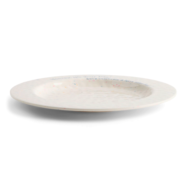 Demdaco Special Day Confetti Melamine Plate-DEMDACO-Little Giant Kidz