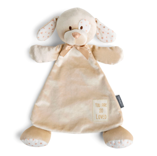 Demdaco You Are So Loved Taupe Puppy Blankie 15"-DEMDACO-Little Giant Kidz