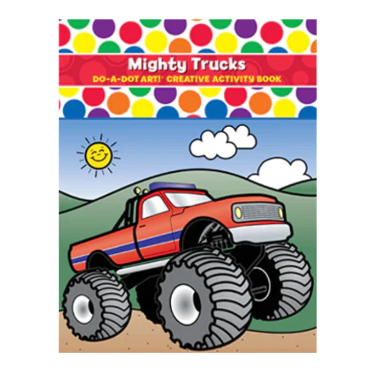 Do-A-Dot Art Creative Activity Book - Mighty Trucks-Do-A-Dot Art-Little Giant Kidz