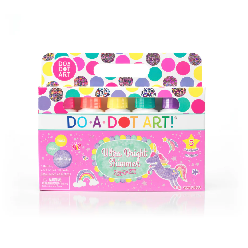 Do-A-Dot Art Washable Dot Markers - Ultra Bright Shimmers - 5 Count-Do-A-Dot Art-Little Giant Kidz