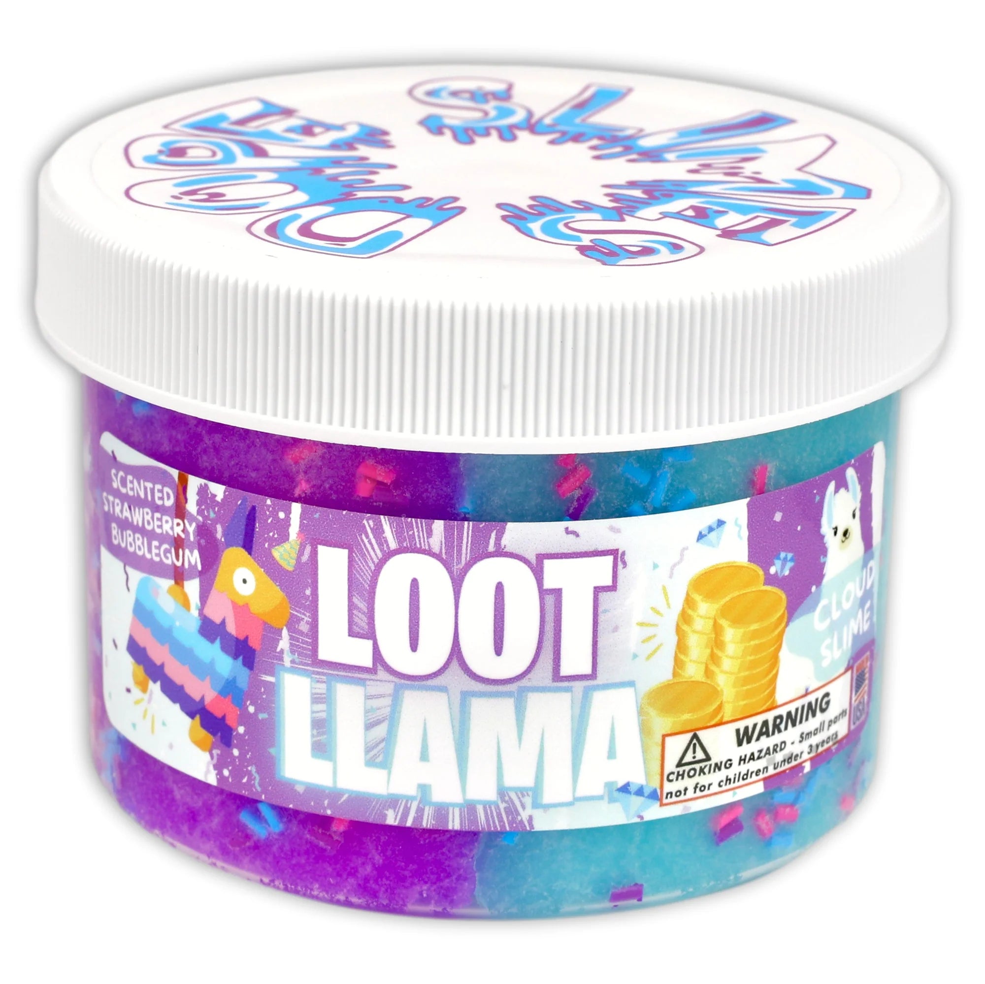 Dope Slimes Loot Llama Strawberry Bubblegum Scented Cloud Slime-Dope Slimes-Little Giant Kidz
