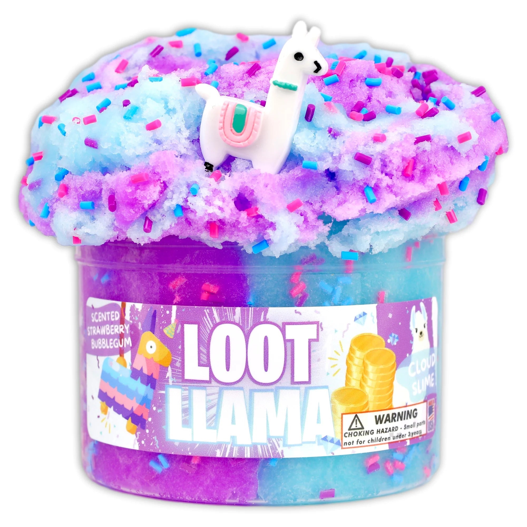 Dope Slimes Loot Llama Strawberry Bubblegum Scented Cloud Slime-Dope Slimes-Little Giant Kidz