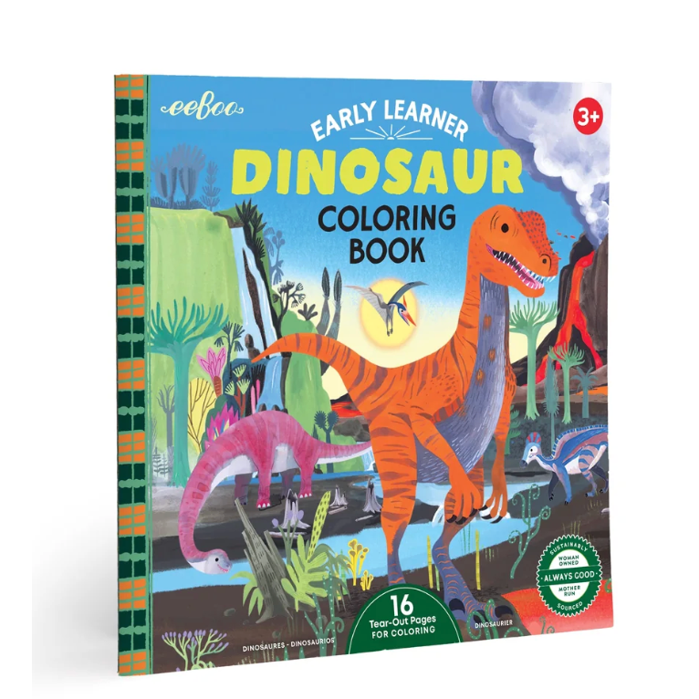 EEBOO NEW: Dinosaur Square Coloring Book-EEBOO-Little Giant Kidz
