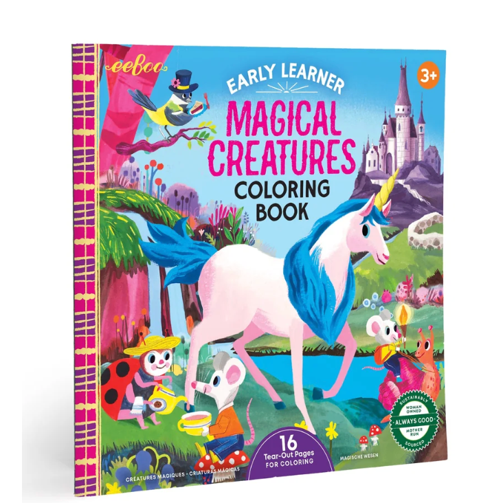 EEBOO NEW: Magical Creatures Square Coloring Book-EEBOO-Little Giant Kidz