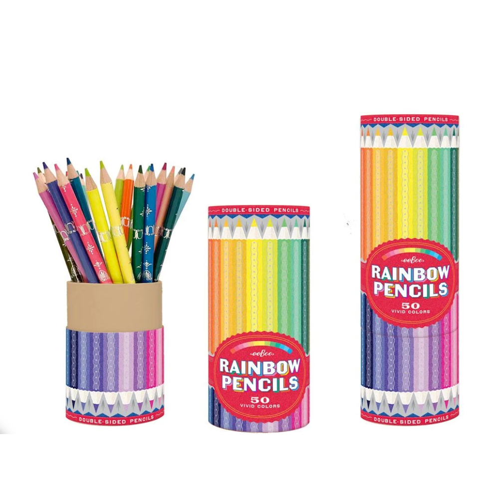 EEBOO Rainbow 25 Double-Sided Pencils-EEBOO-Little Giant Kidz