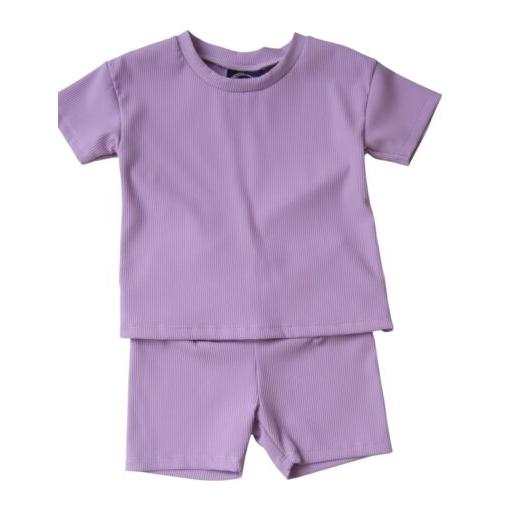 EMMA JEAN KIDS Maisie Biker Short Set- Purple-EMMA JEAN KIDS-Little Giant Kidz