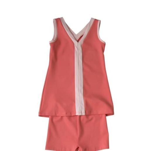 EMMA JEAN KIDS Scarlett Athletic Dress Set- Coral-EMMA JEAN KIDS-Little Giant Kidz