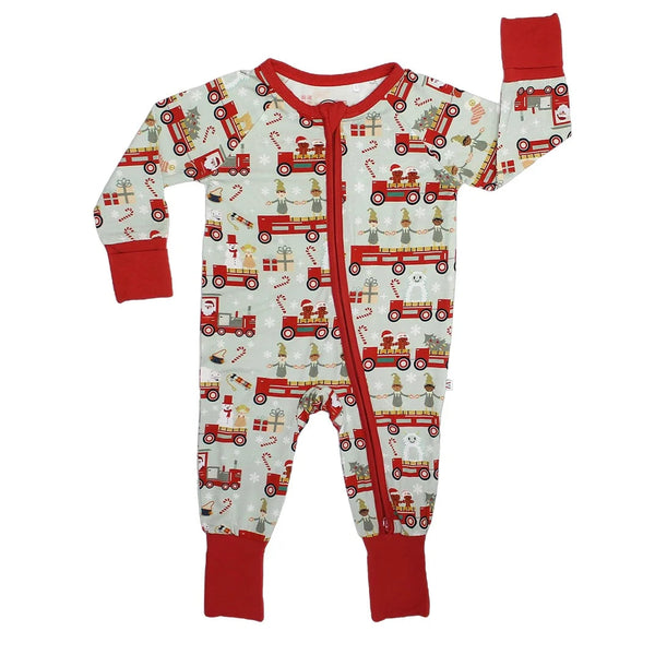 Emerson & Friends Christmas Train Bamboo Baby Pajama-Emerson and Friends-Little Giant Kidz