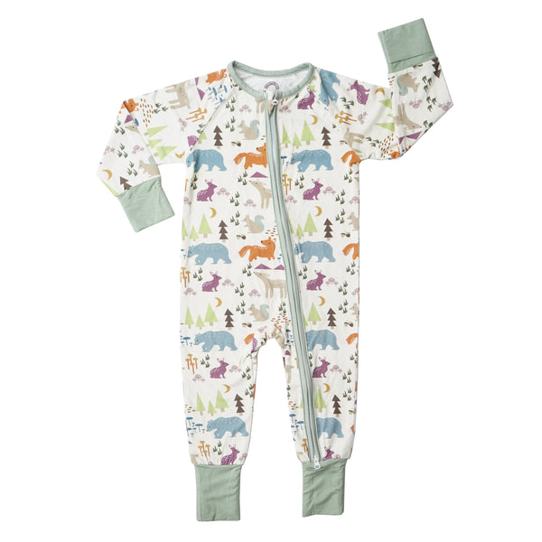 Emerson & Friends Forest Friends Bamboo Baby Pajama-Emerson and Friends-Little Giant Kidz