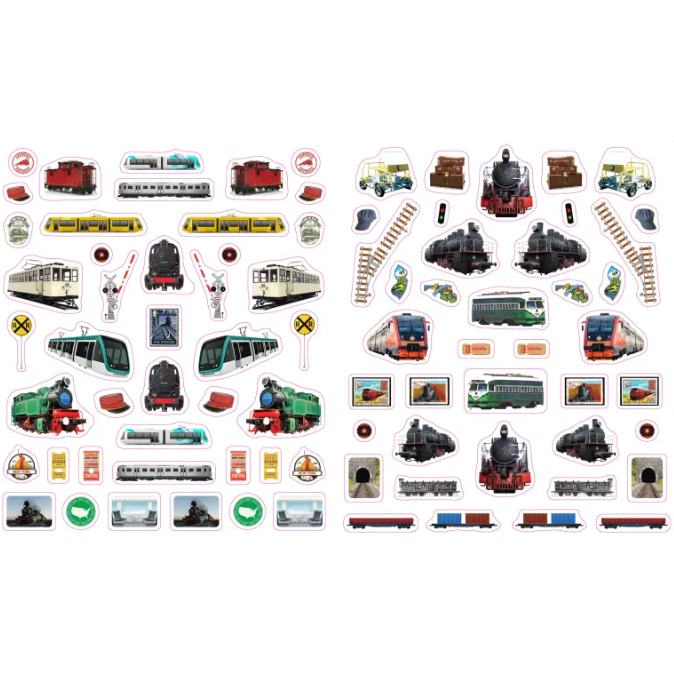 Eyelike Stickers: Trains- Paperback-HACHETTE BOOK GROUP USA-Little Giant Kidz