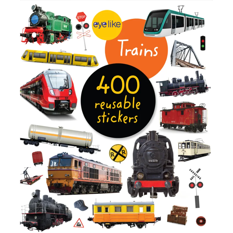 Eyelike Stickers: Trains- Paperback-HACHETTE BOOK GROUP USA-Little Giant Kidz