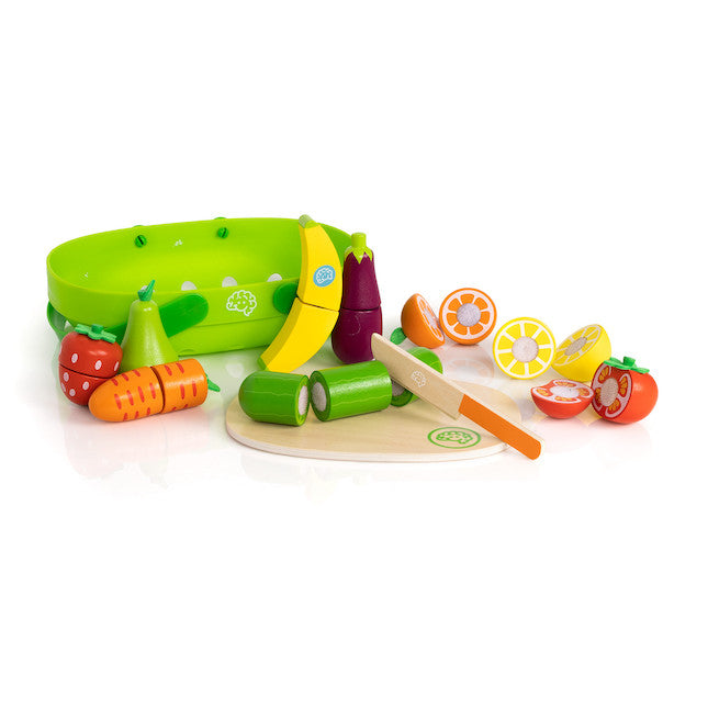 Fat Brain Pretendables Fruit & Veggie Basket-FATBRAIN-Little Giant Kidz
