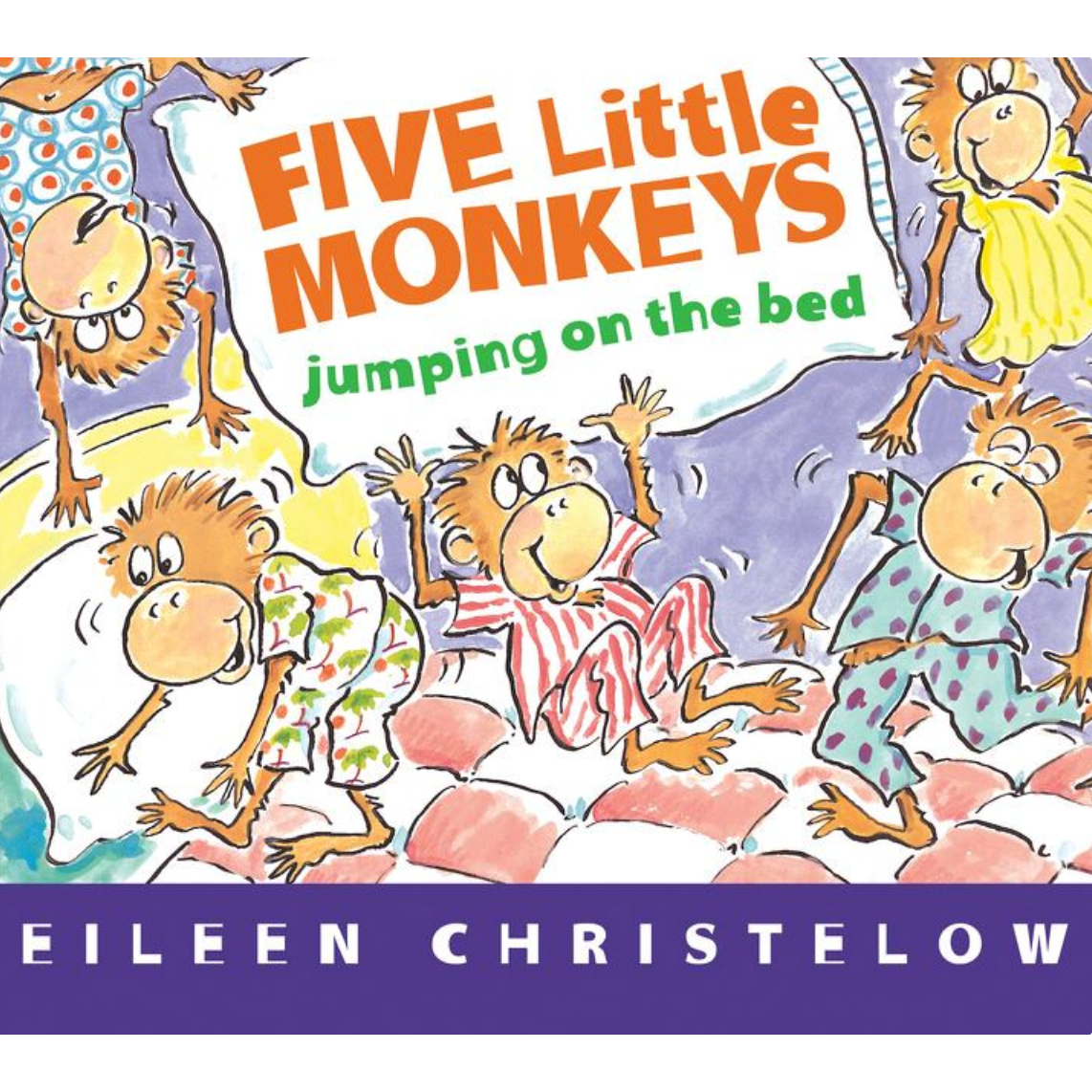 Five Little Monkeys Jumping on the Bed Board Book-HARPER COLLINS PUBLISHERS-Little Giant Kidz
