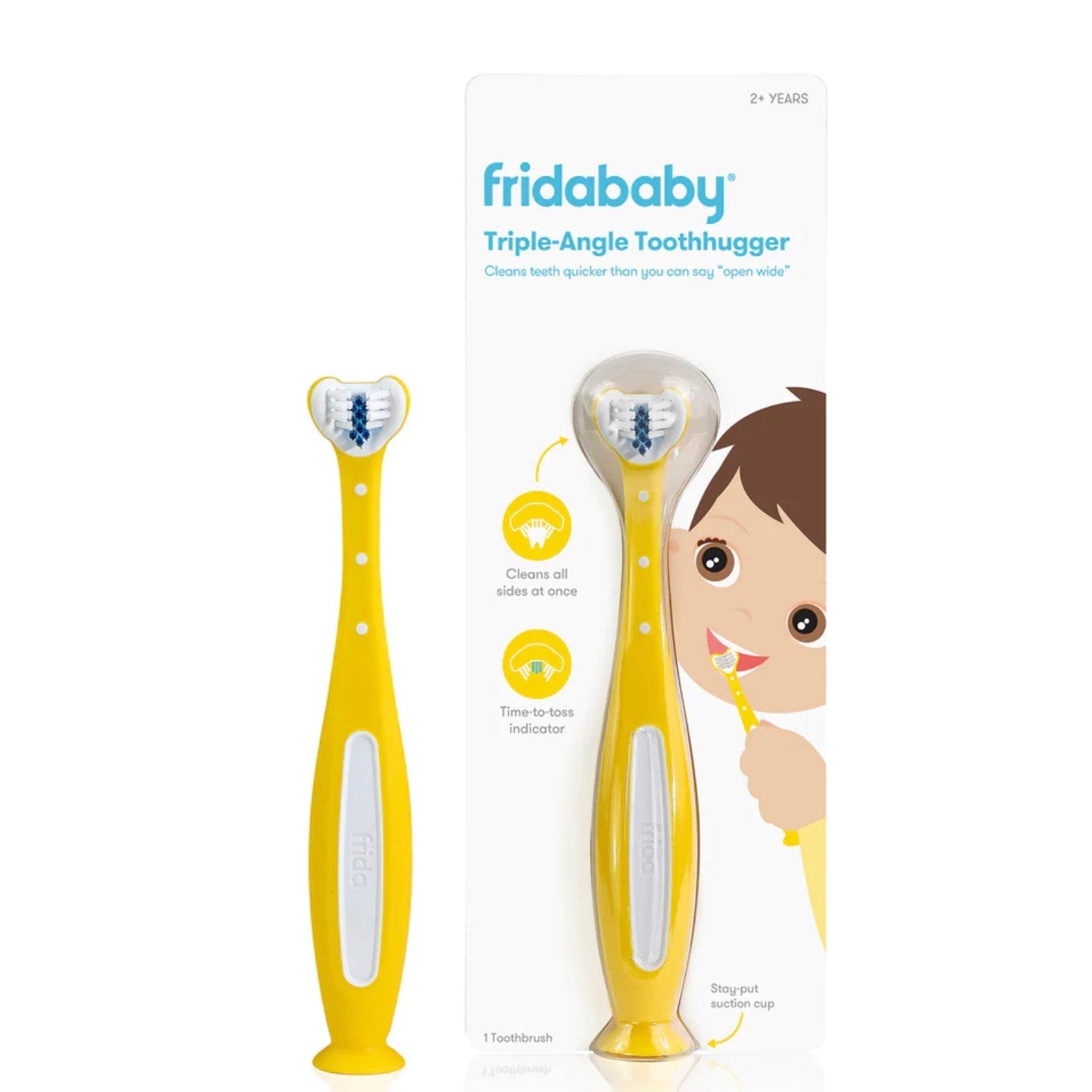 FridaBaby SmileFrida Triple-Angle ToothHugger - Yellow-FRIDA-Little Giant Kidz