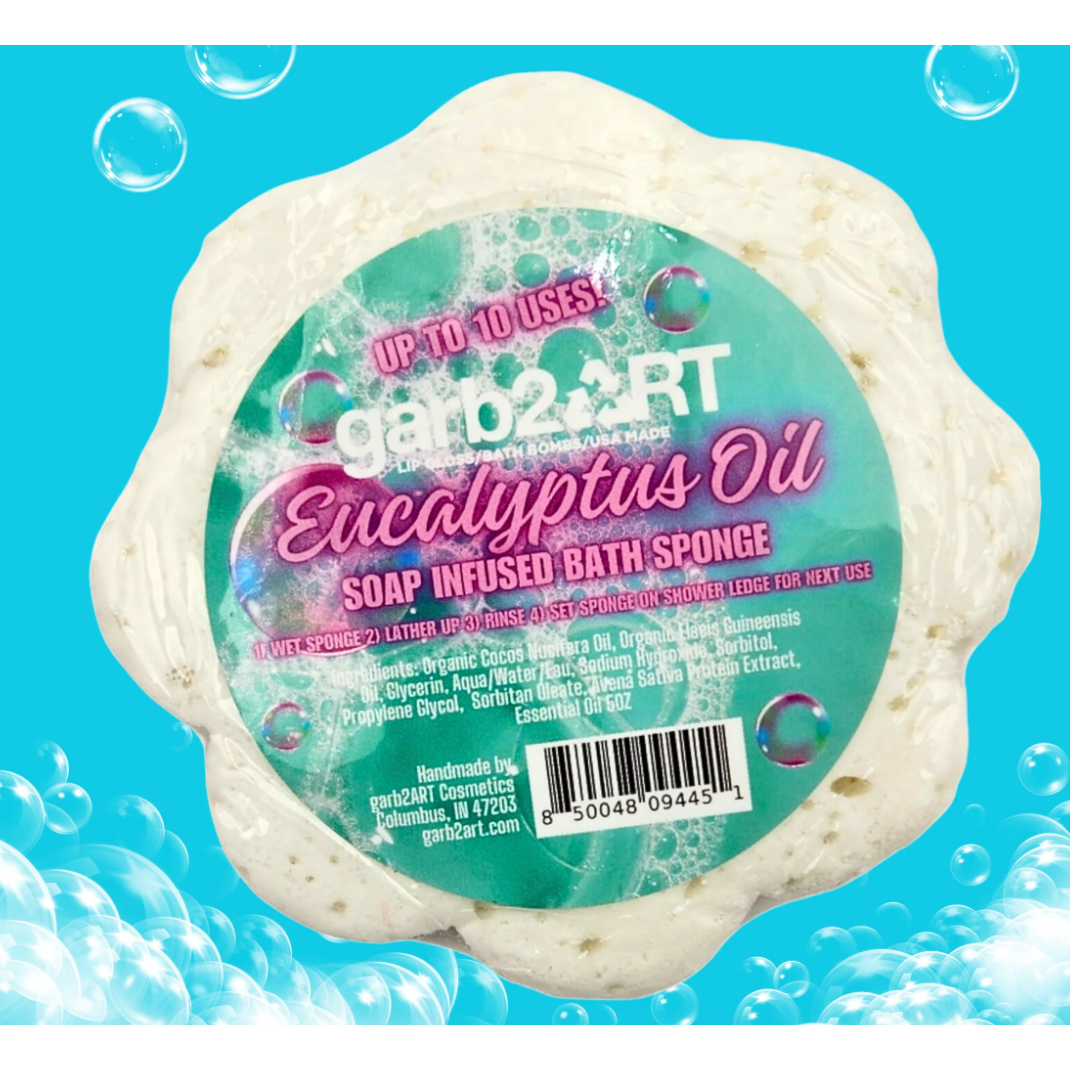 Garb2Art Soap Infused Bath Sponge - Eucalyptus-Garb2Art-Little Giant Kidz