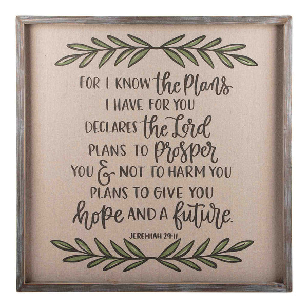 Glory Haus Framed Large Board - For I Know the Plans-GLORY HAUS-Little Giant Kidz