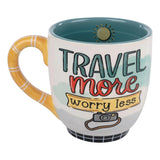 Glory Haus Mug - Travel More Worry Less-GLORY HAUS-Little Giant Kidz