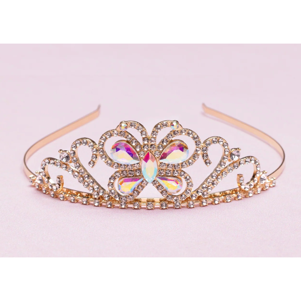 Great Pretender Boutique Butterfly Jewel Tiara-Great Pretenders-Little Giant Kidz